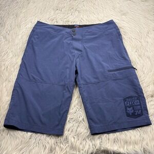 Fox Racing Men's 34 Blue Indicator Shorts Motocross Casual